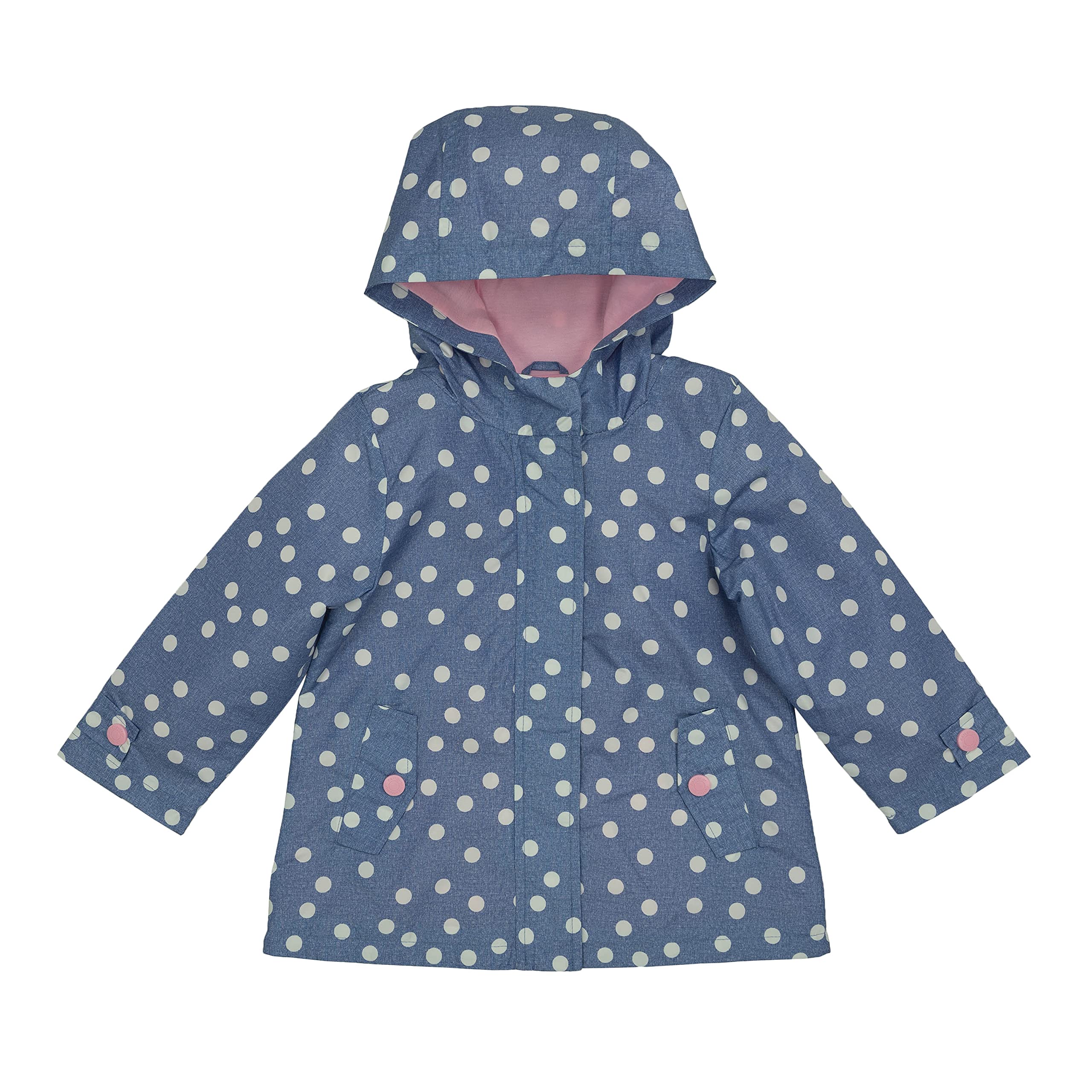 Carter's Toddler &amp; Little Girls' Midweight Fleece Lined Hooded Raincoat Rain Jacket