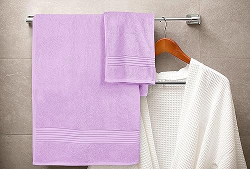 Vista 39 de Utopia Towels Juego de toallas prémium de 8 piezas, 2 baños, 2 manos y 4 toallas pequeñas, 100% algodón hilado en anillo, toallas altamente Azul