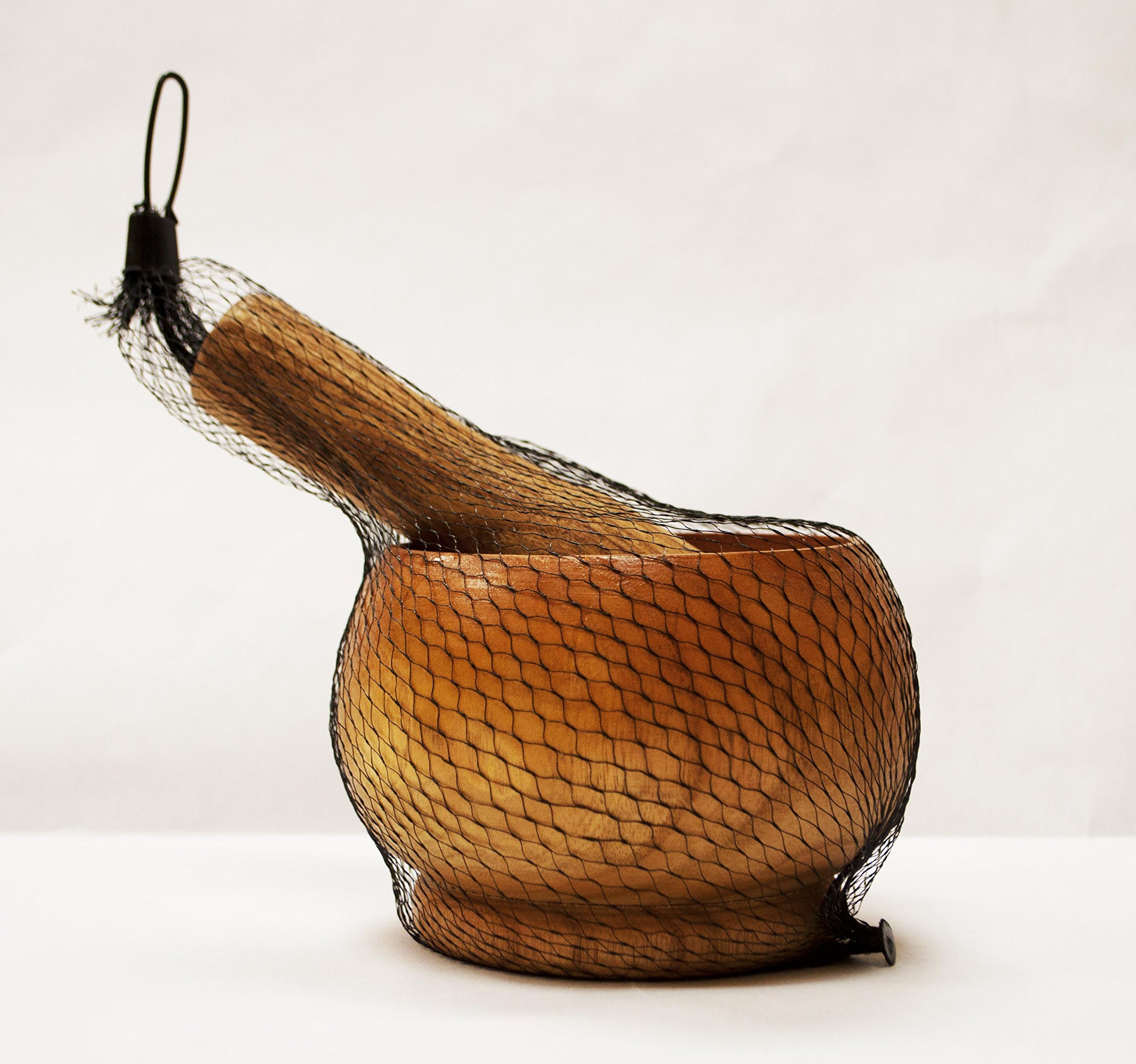 Uniware Heavy Duty Wood Mortar and Pestle (3.5