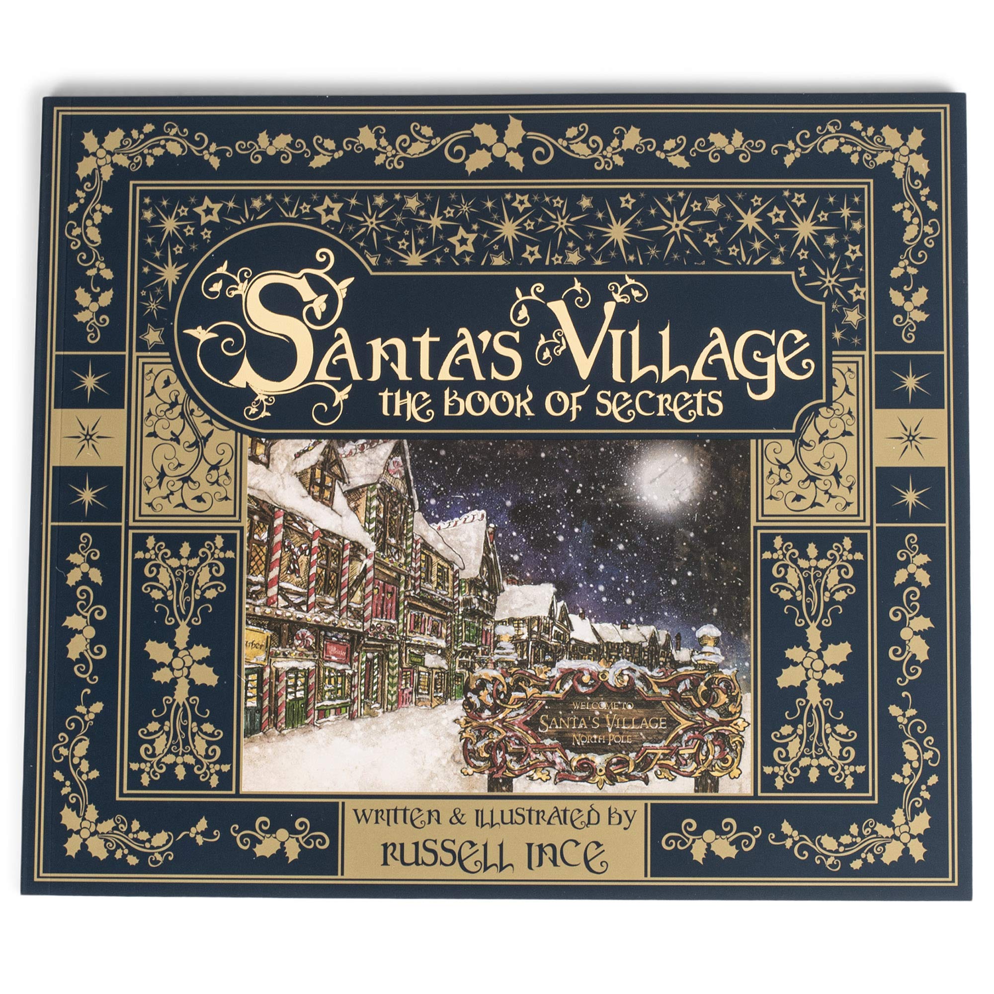 Roman 133170 Santa's Village The Book of Secrets 48 Pages, 8.75 inch, Blue
