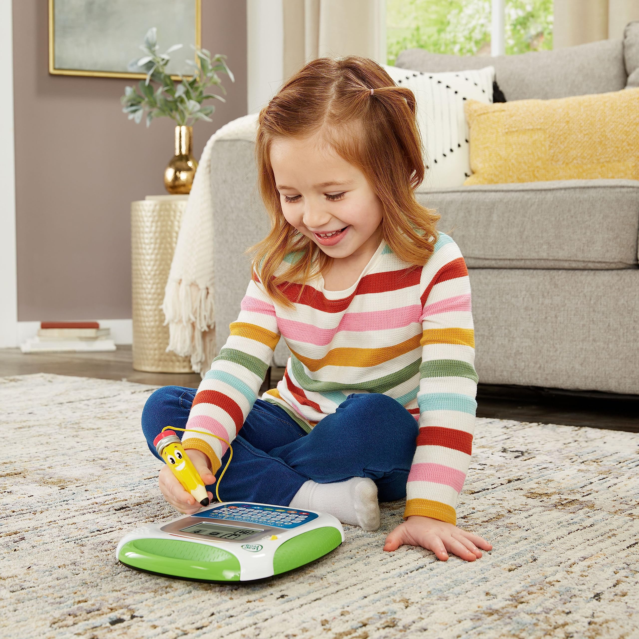 Leapfrog VTech - Alfabeto Interactivo táctil Escribe y dibuja con Mr Pencil, Tablet Preescolar educativa, Practica la Escritura, Deletreo, Iniciales, Dibujo Libre, Versión ESP