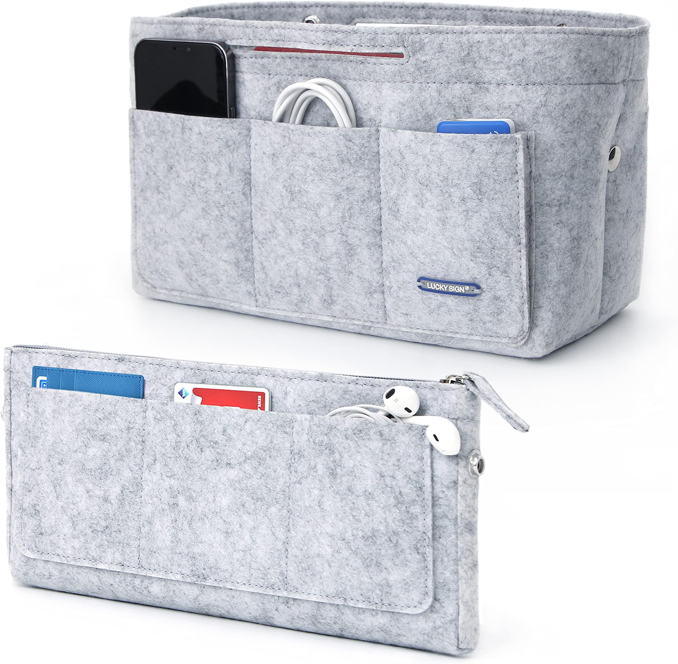 WADORN 3 Pièce 3 Tailles Organiseur De Sac à Main En Feutre, Envolope