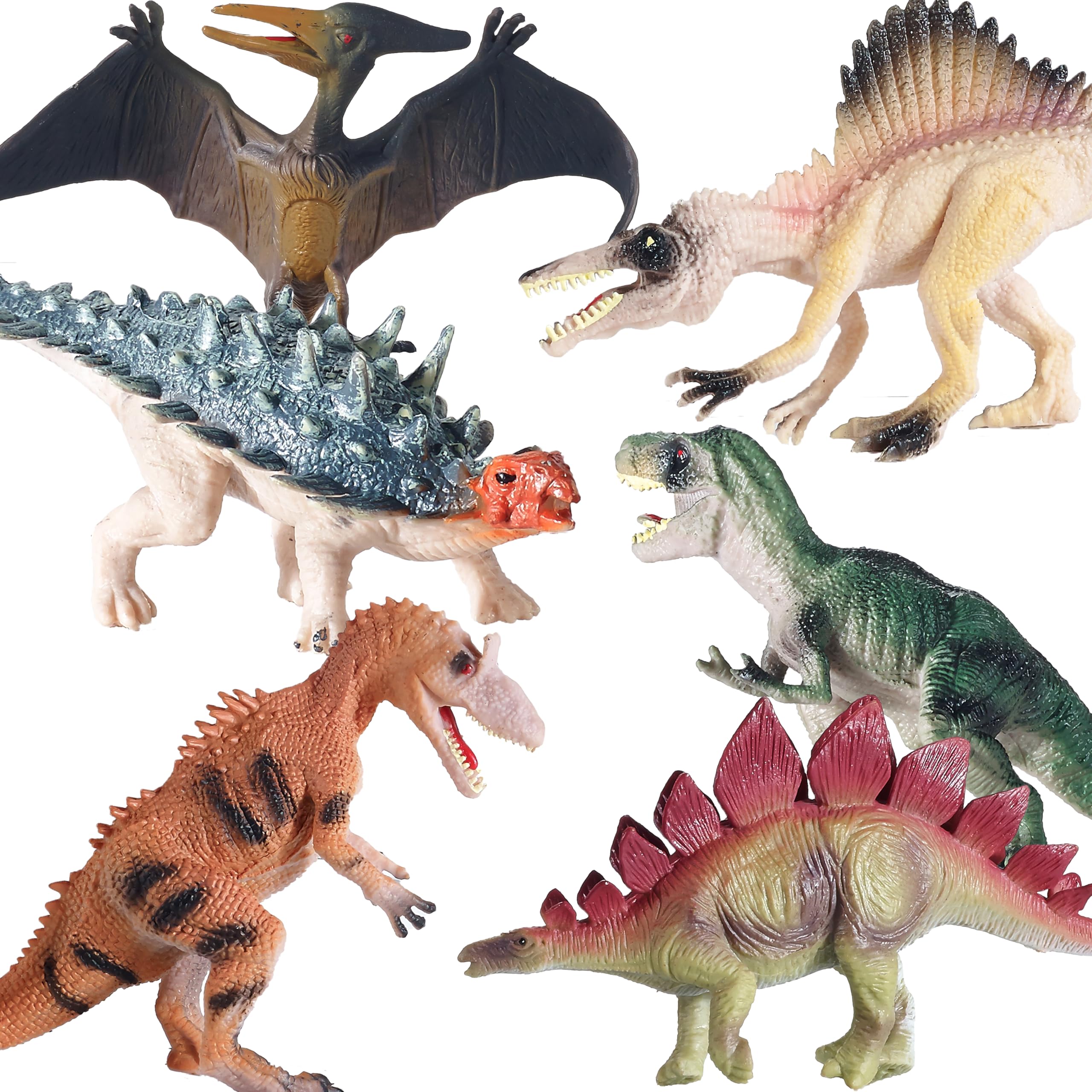 JR PARK Dinosaur Figures - 6 Realistic Dino Models -10
