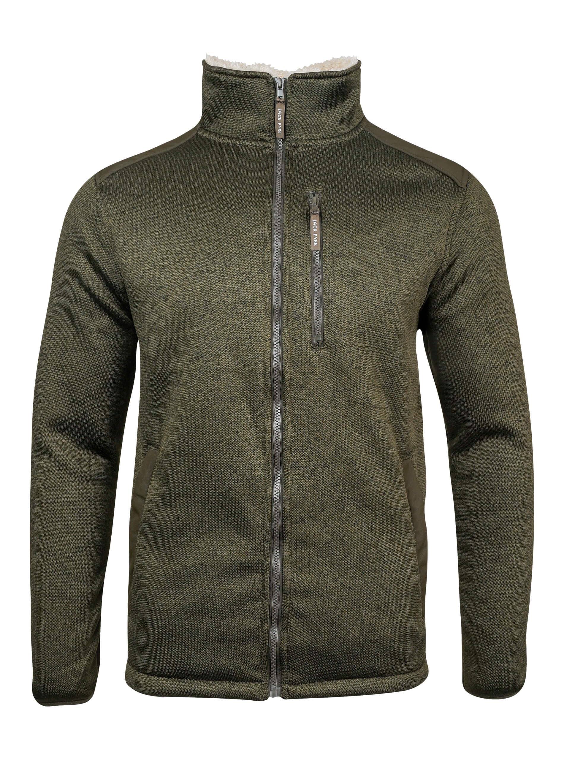 Jack Pyke Scandinavian Fleece Jacket Dark Olive XX-Large Green