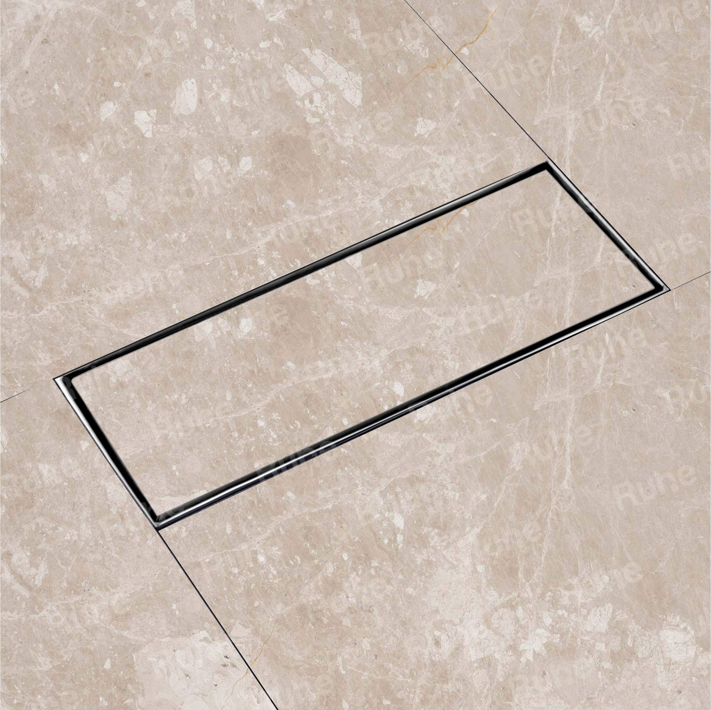 Ruhe® Marble Insert Shower Drain Channel | 12 x 5 Inches Waste Water Floor Drain for 21mm Marble | 304 Stainless Steel Invisible Shower Drain Channel | Drain Channel with Cockroach Trap and Side Hole (B08L3KDSR7) Amazon Price History, Amazon Price Tracker