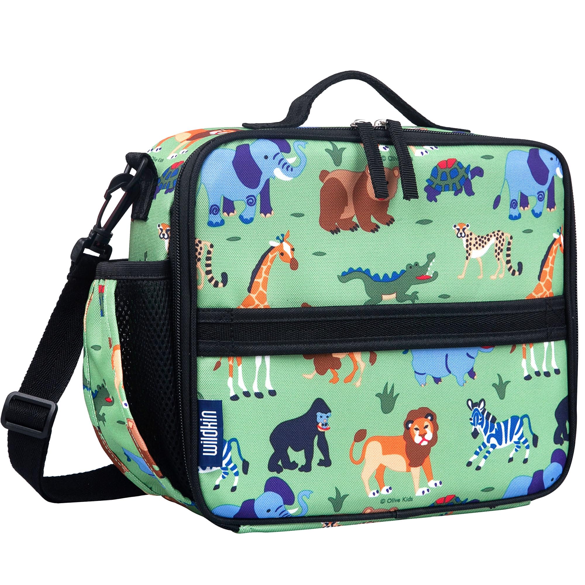 Wildkin ECO rPET Insulated Lunch Box for Kids, Wild Animals