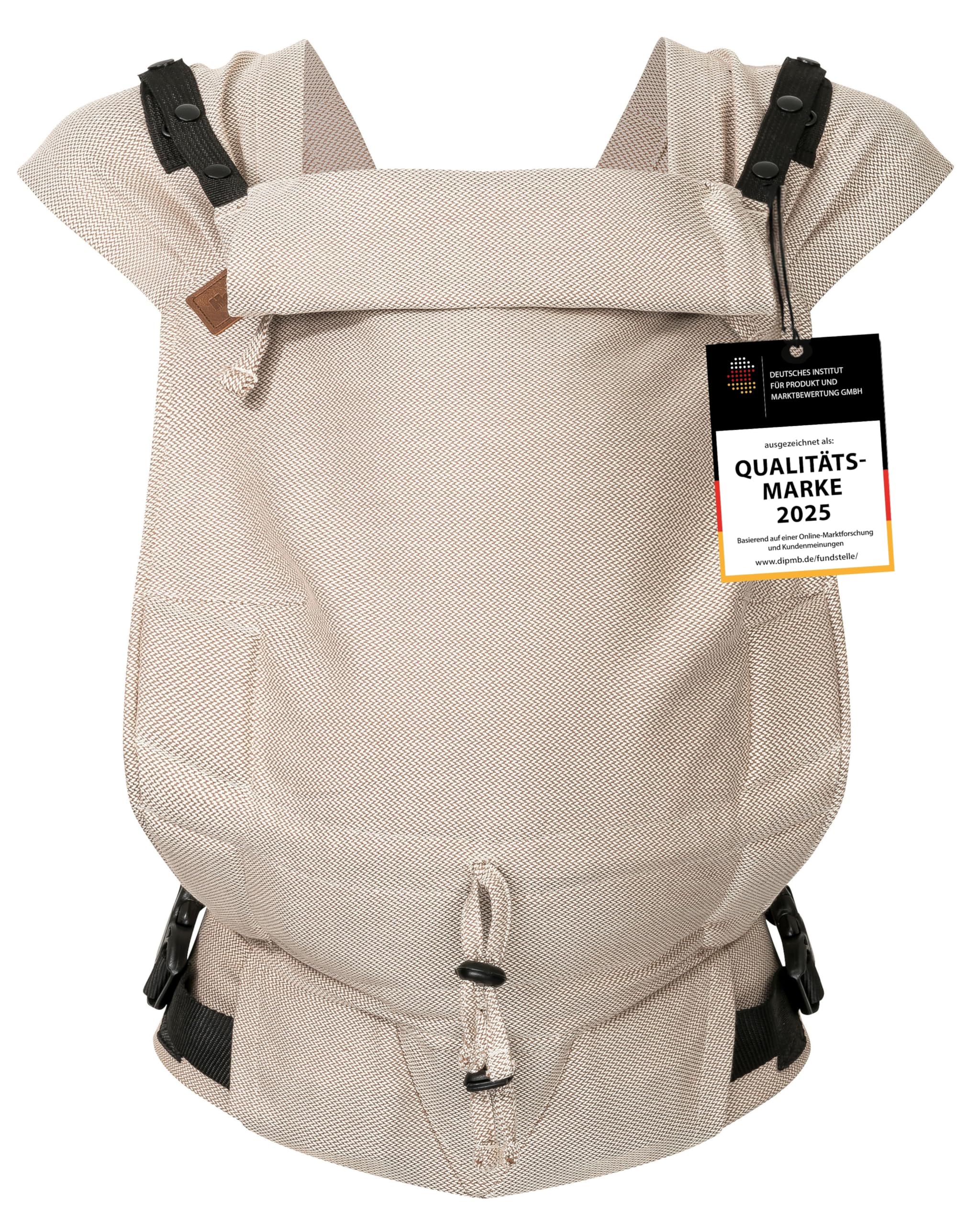 Hoppediz Babytrage Primeo – Bio-Baumwolle, ab Geburt, Djerba
