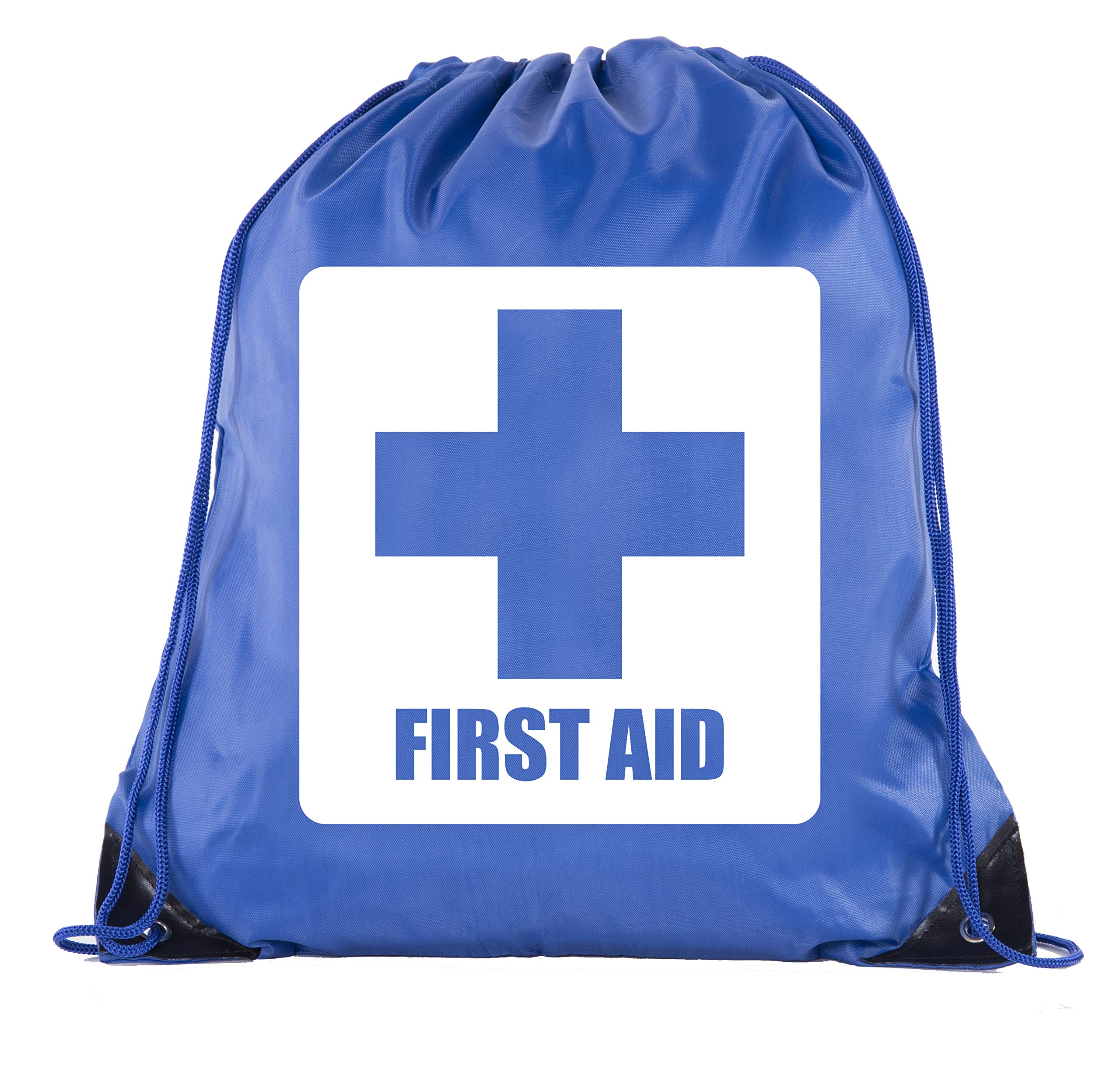 Mato &amp; Hash First Aid Backpack Drawstring Medical Bag for Emergencies or Epi Pen &amp; Medicine - 6PK Royal CA2500FirstAid S4