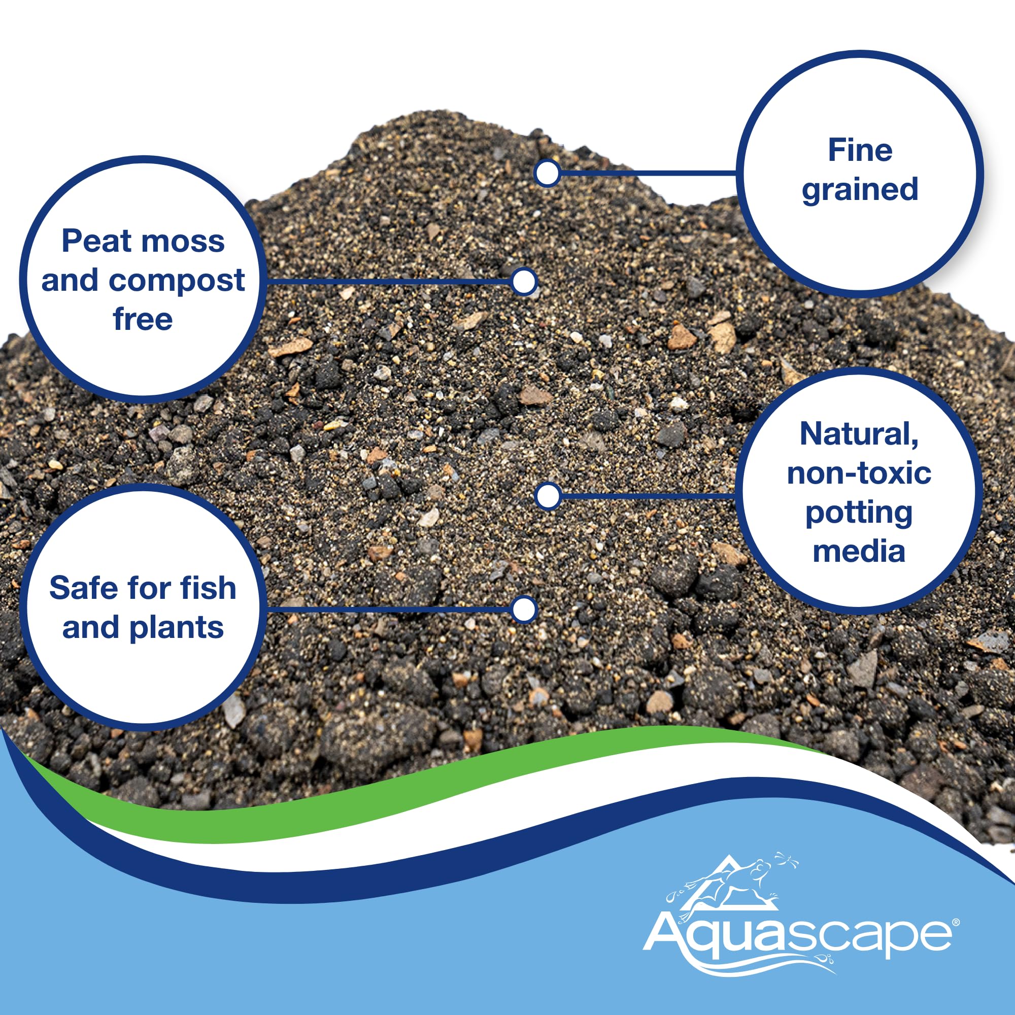 Aquascape Terreno Acquatico Ricco di nutrienti per Giardini Acquatici, Supporta Una Forte Crescita delle Radici, 1000 cm cubi, 89003