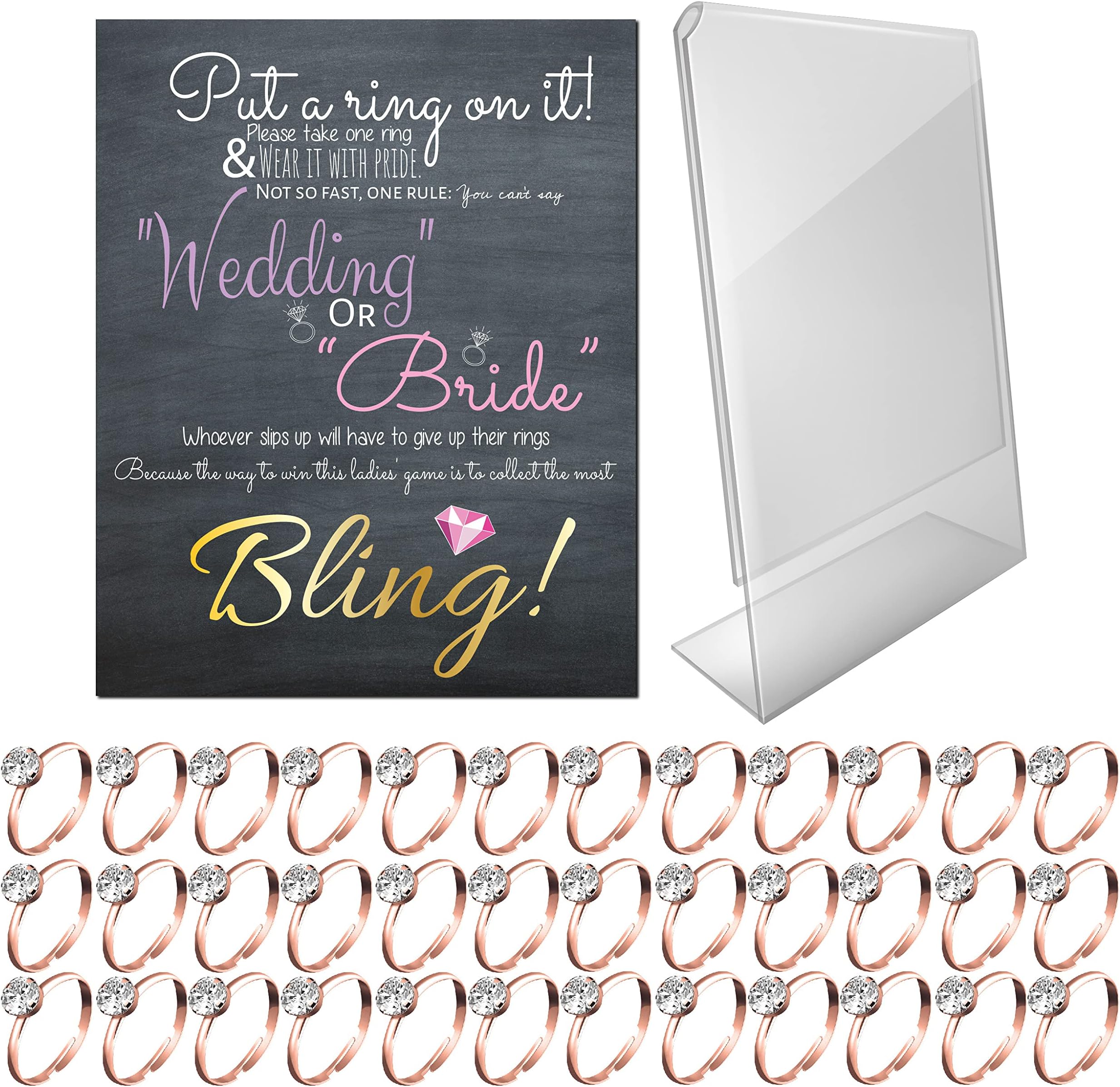 Bridal Shower Games Put a Ring on It Bridal Shower Game