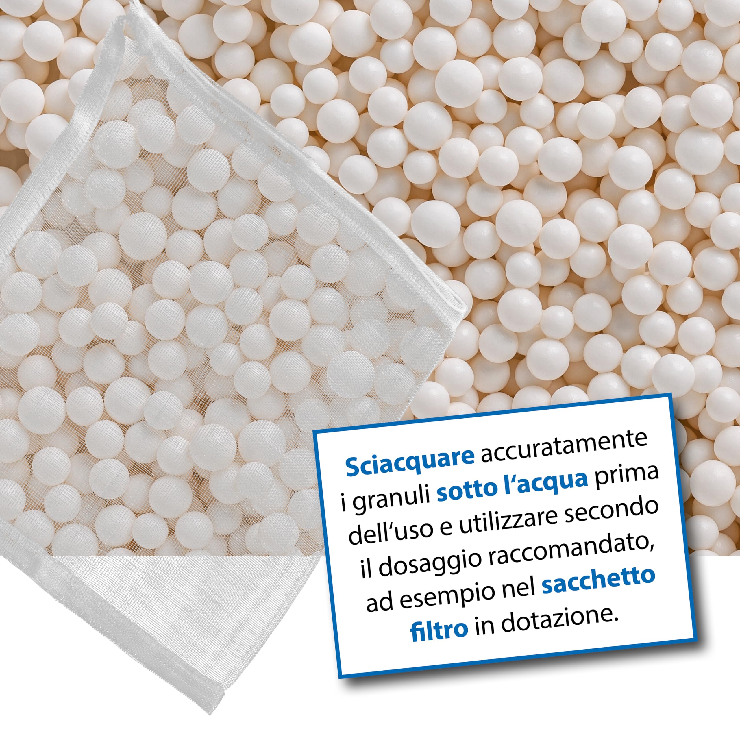 Antisilicati Acquario 5000 ml - Sili-Out 2 Granuli Diatomee | Materiale filtrante in granuli con sacchetto, lega silicati e fosfati e contrasta l'ingiallimento dell'acqua