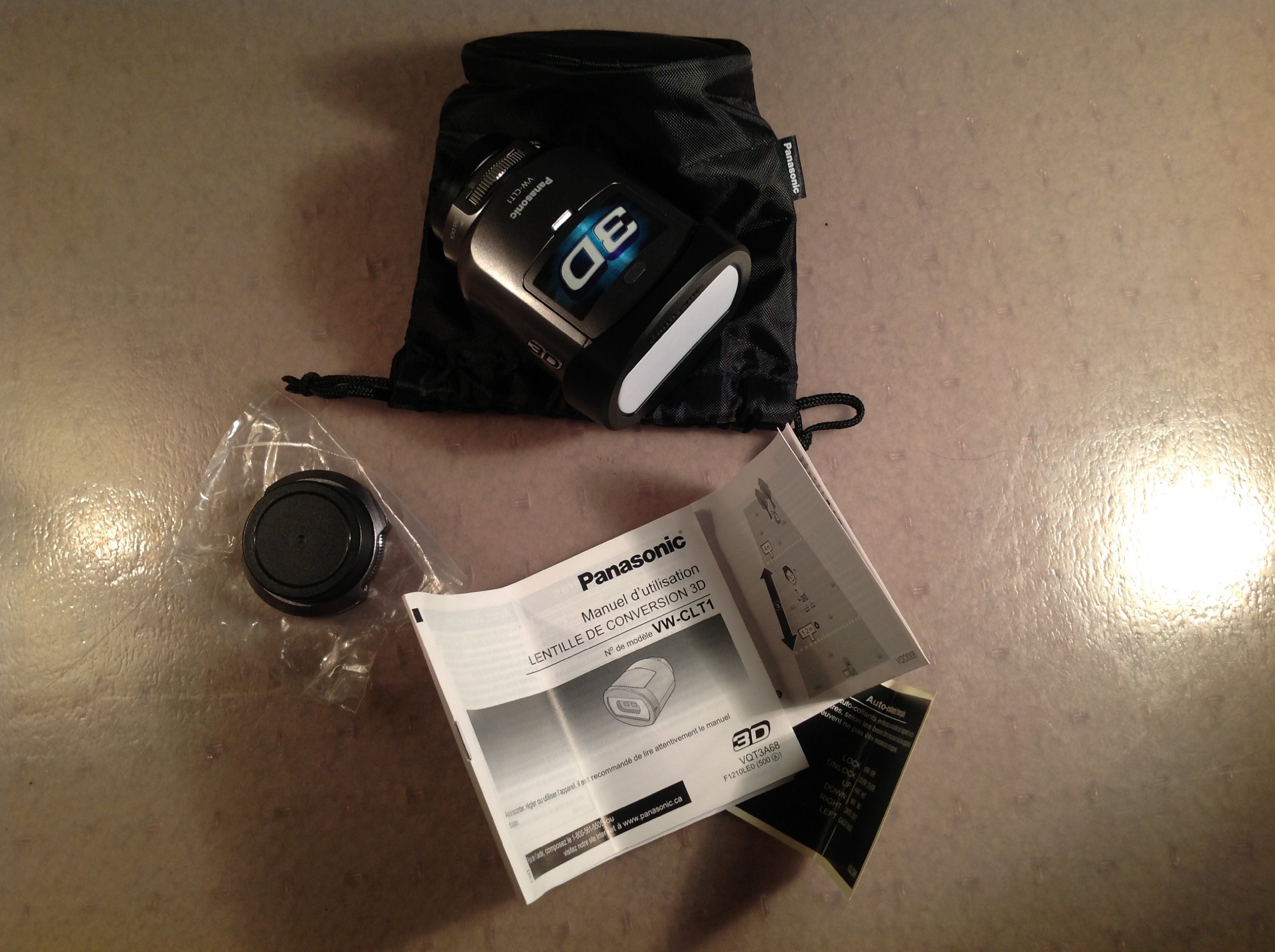 Panasonic Objectif 3D Panasonic VW-CLT1 pour caméscopes HDC HD
