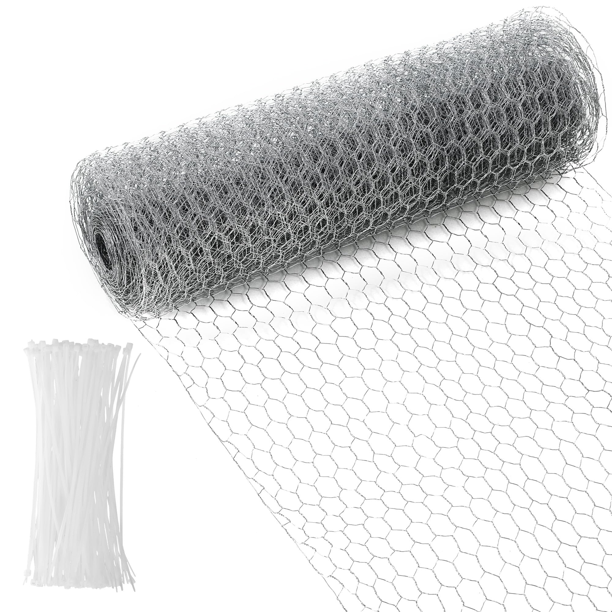 Mallas Para Gallinero,40cm x 12m Malla Conejera Alambre,Malla Conejera Alambre HexagonalGalvanizada, resistente a la oxidación, adecuada para bricolaje y decoración del hogar