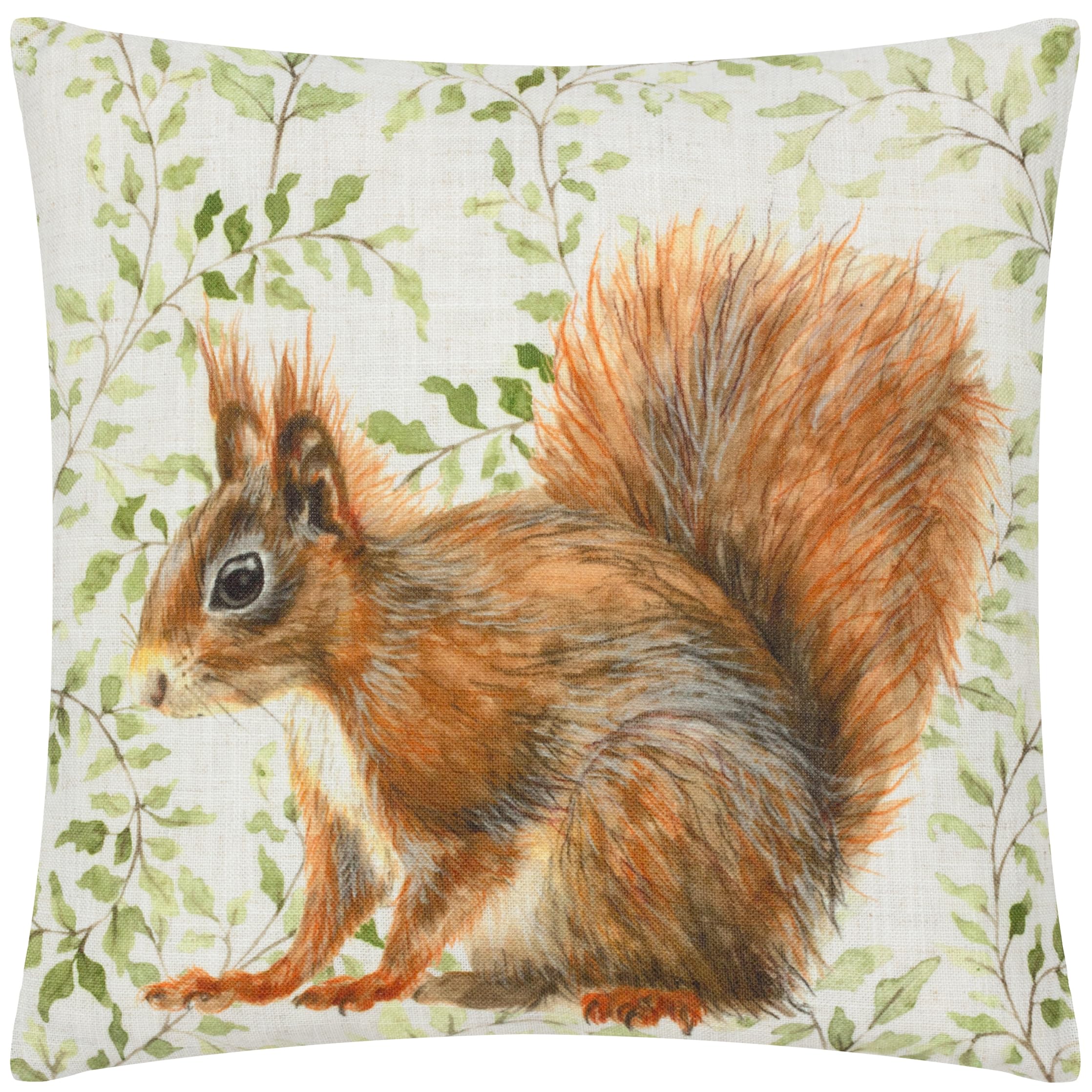 Evans Lichfield Shugborough Squirrel Traditional Cushion Cover