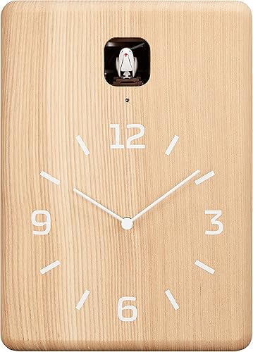 Lemnos Cucu Cuckoo - Reloj de pared con sensor de luz natural