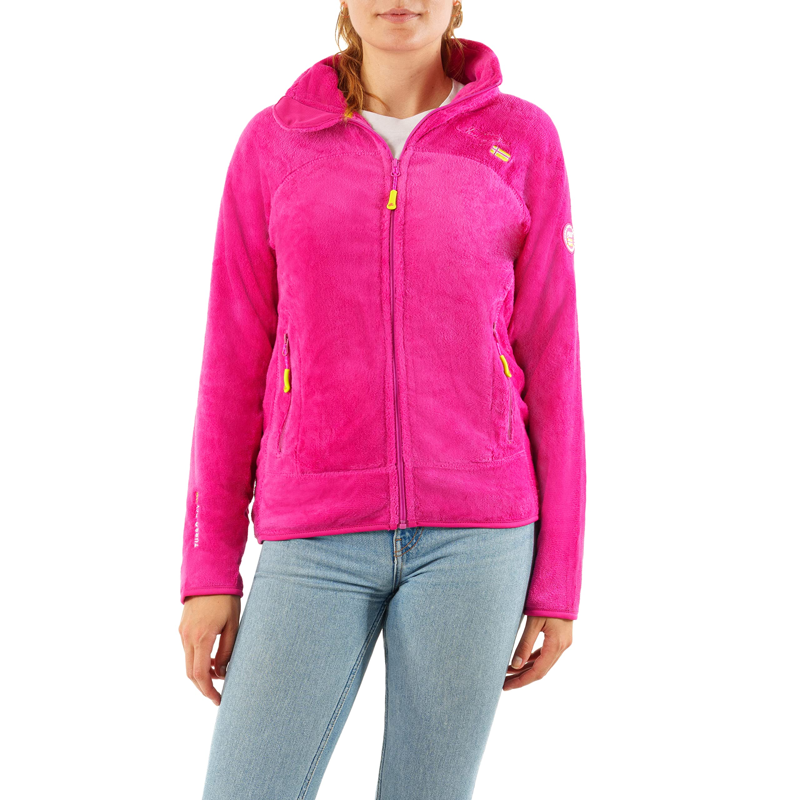 Geographical Norway Upaline Damen Leichte Fleecejacke, weich & warm, Outdoor Fleece, Freizeit, (Malabar XXL)