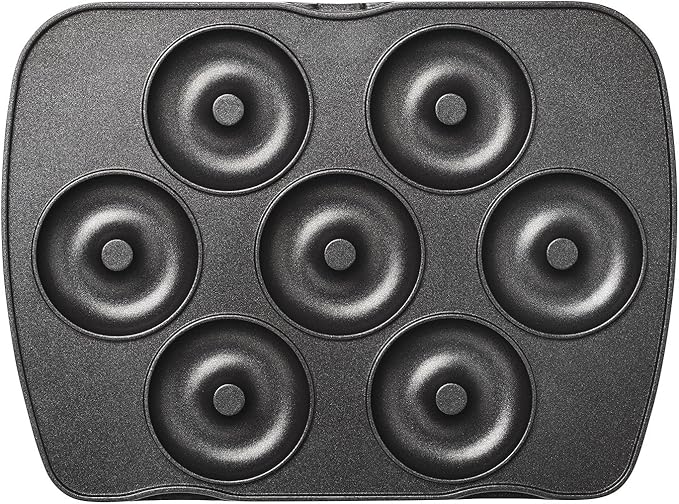 LAGRANGE Spiel-Platte mini-donuts/Mini Bagels für Waffeleisen Premium schwarz LAGRANGE Spiel-Platte mini-donuts/Mini Bagels für Waffeleisen Premium schwarz