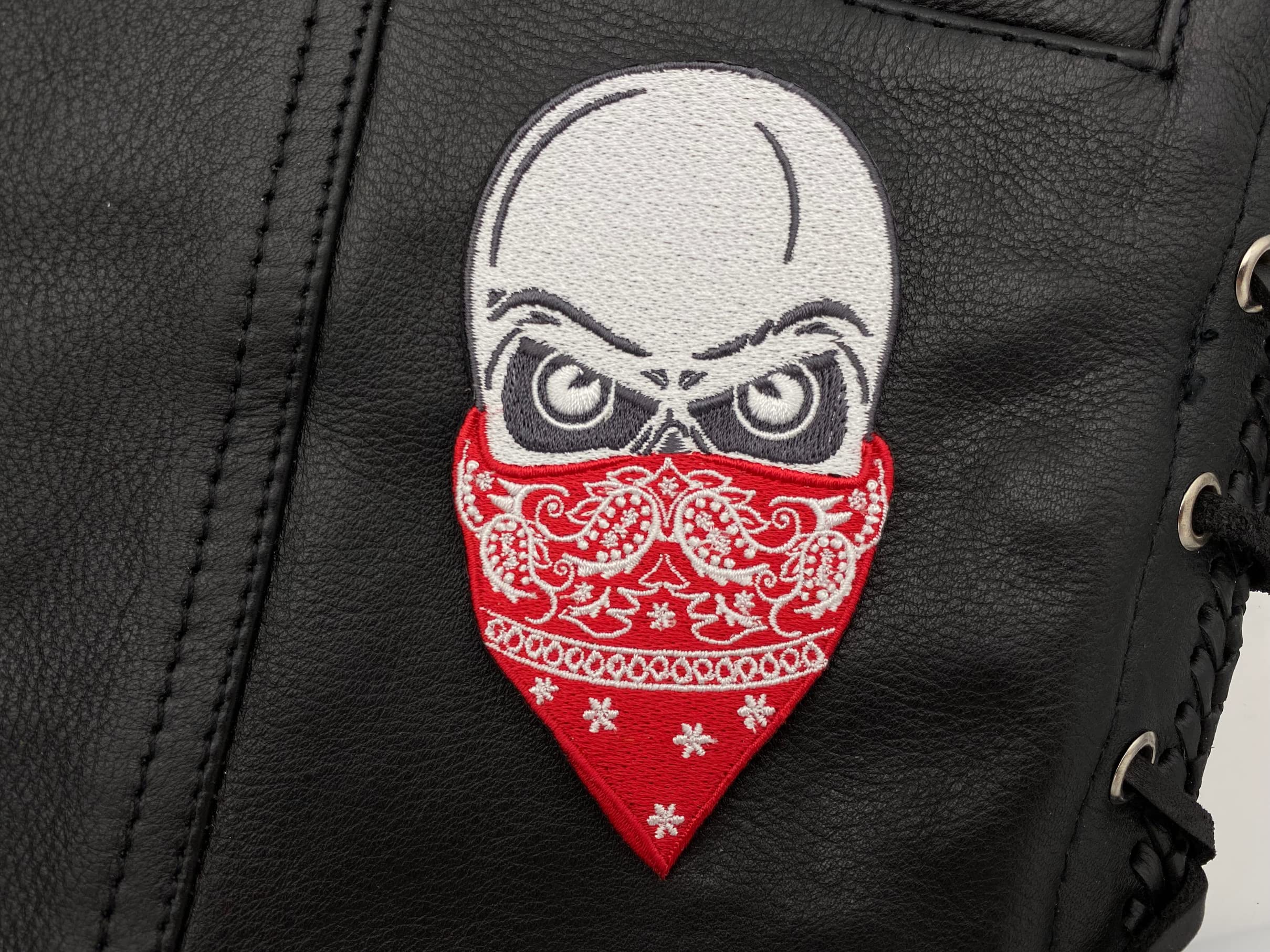 Toppa Termoadesiva Biker 'Lucky Garage' – Diavolo, Carte E Pin-up, Da Stirare Su Giacca Moto - 4