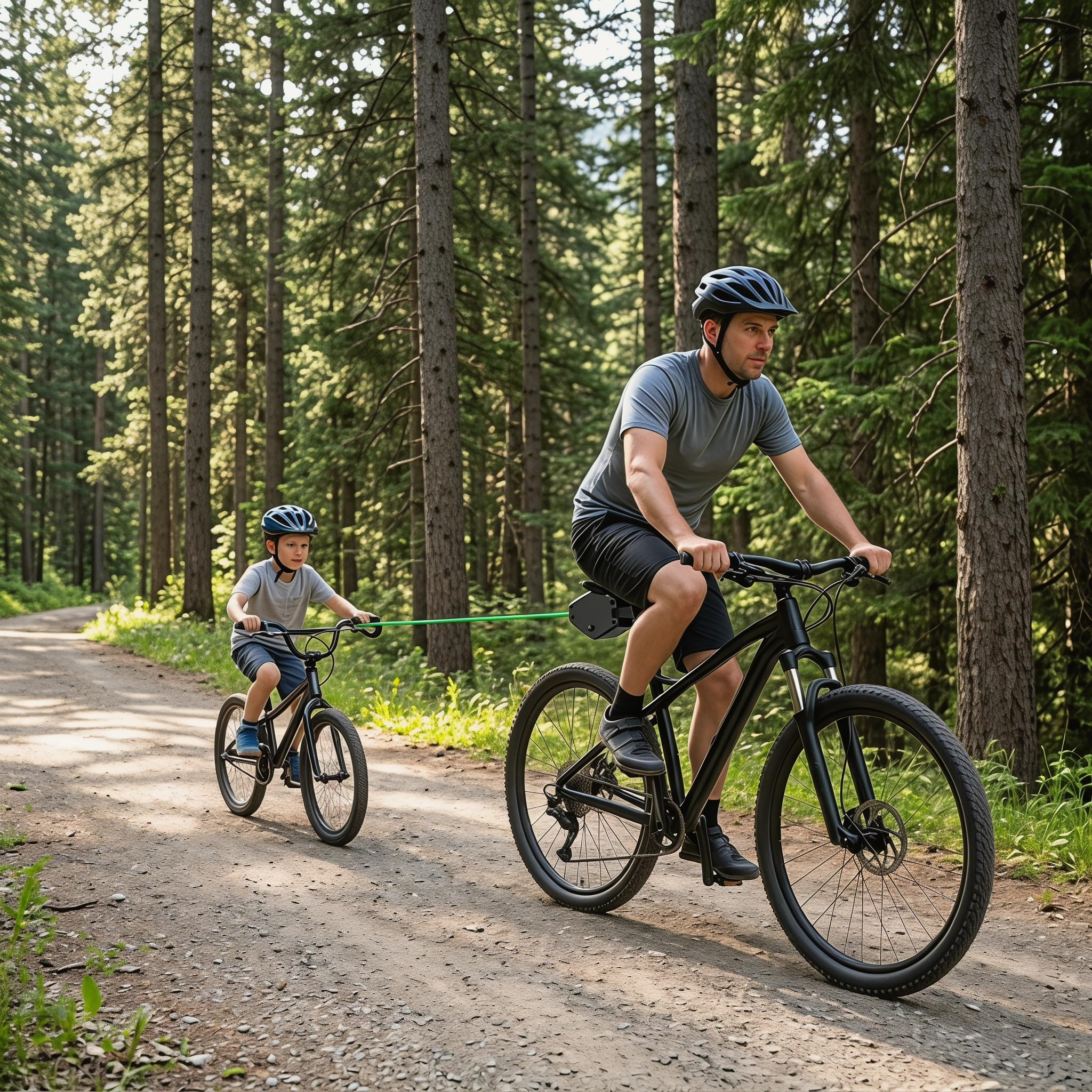 Corde de Remorquage pour Vélo, Barre Traction Velo Enfant, Câble de Traction Jusqu’à 90 kg en Nylon Elastique, Système de Remorquage Vélo Rétractable pour Vélo de Route et Accessoire de Cyclisme 2.5M