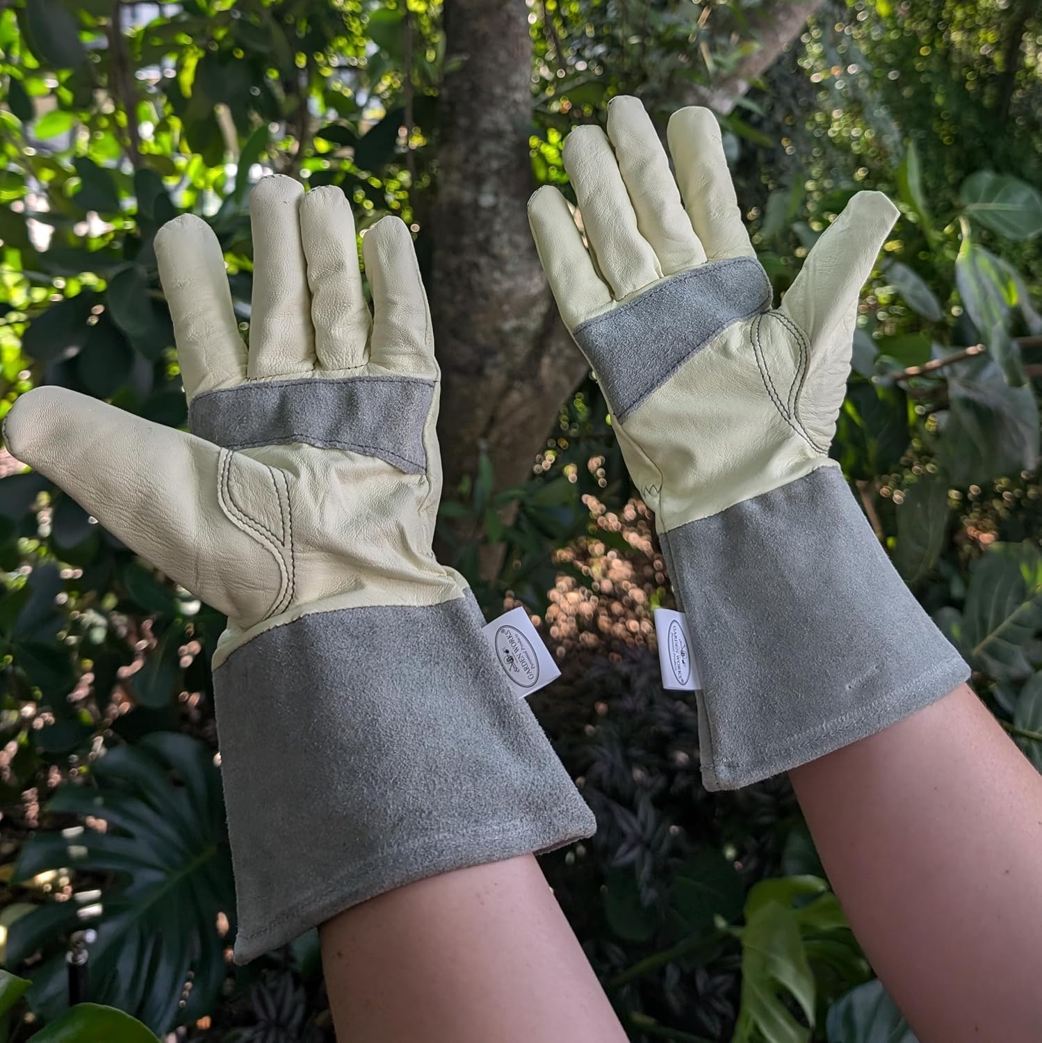 Garden Works Mid Cuff Garden Gloves, Small, Gray