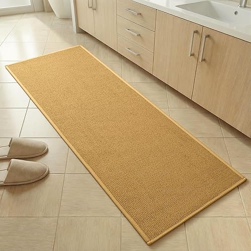 Miniatura 24 de YIHOUSE Alfombras y Alfombrillas de Baño de 16x24, Antideslizantes de Secado Rápido para Baño Absorbentes Ultra Delgadas Lavables a Máquina que