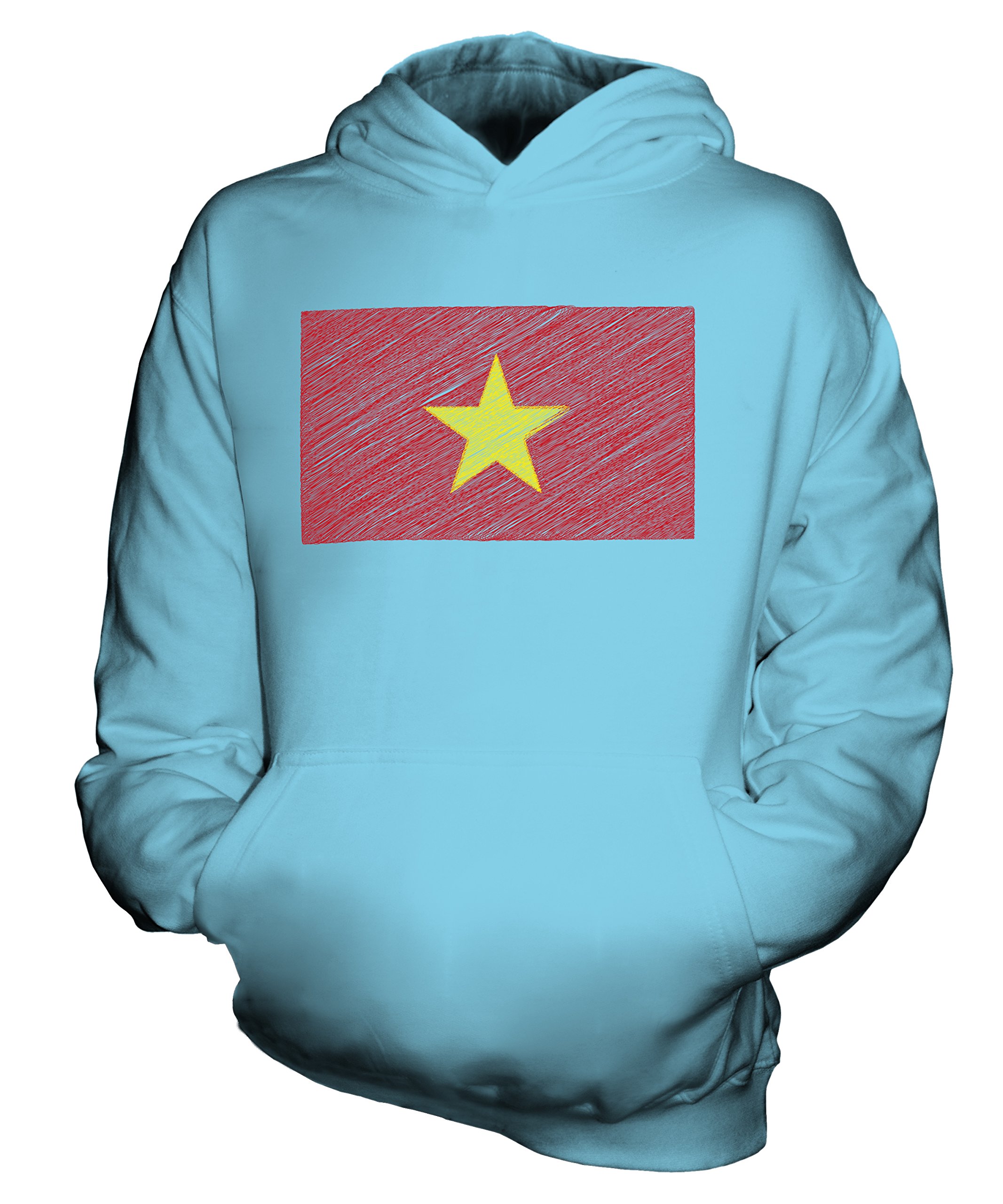 Candymix Vietnam - Sudadera con Capucha Unisex para niños y niñas Celeste 3-4 Años