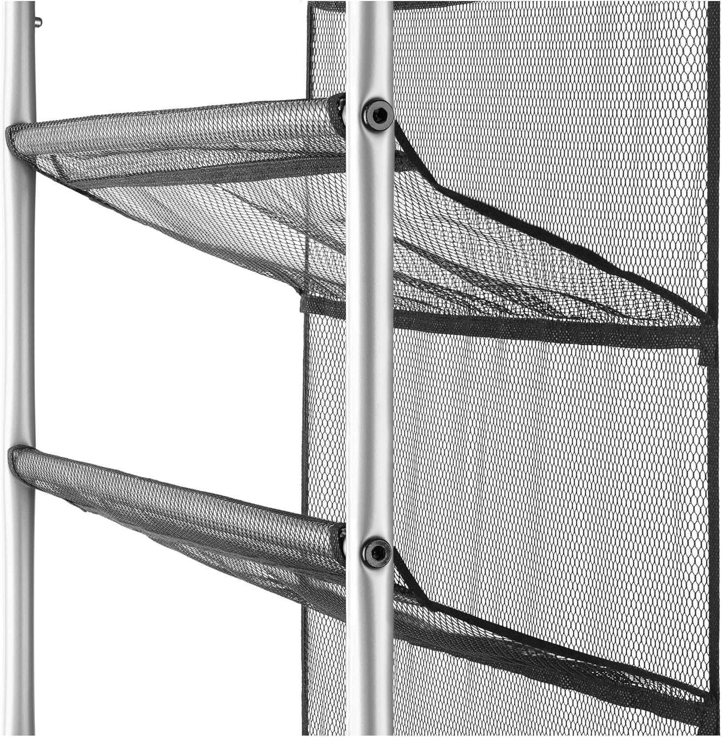Shoe Rack Mounted on Door, Over the Door Shoe organizer, 12-Tier Metal Hanging Shoe Organizer with Non-Slip Hooks, Space Saving Shoe Rack Gray