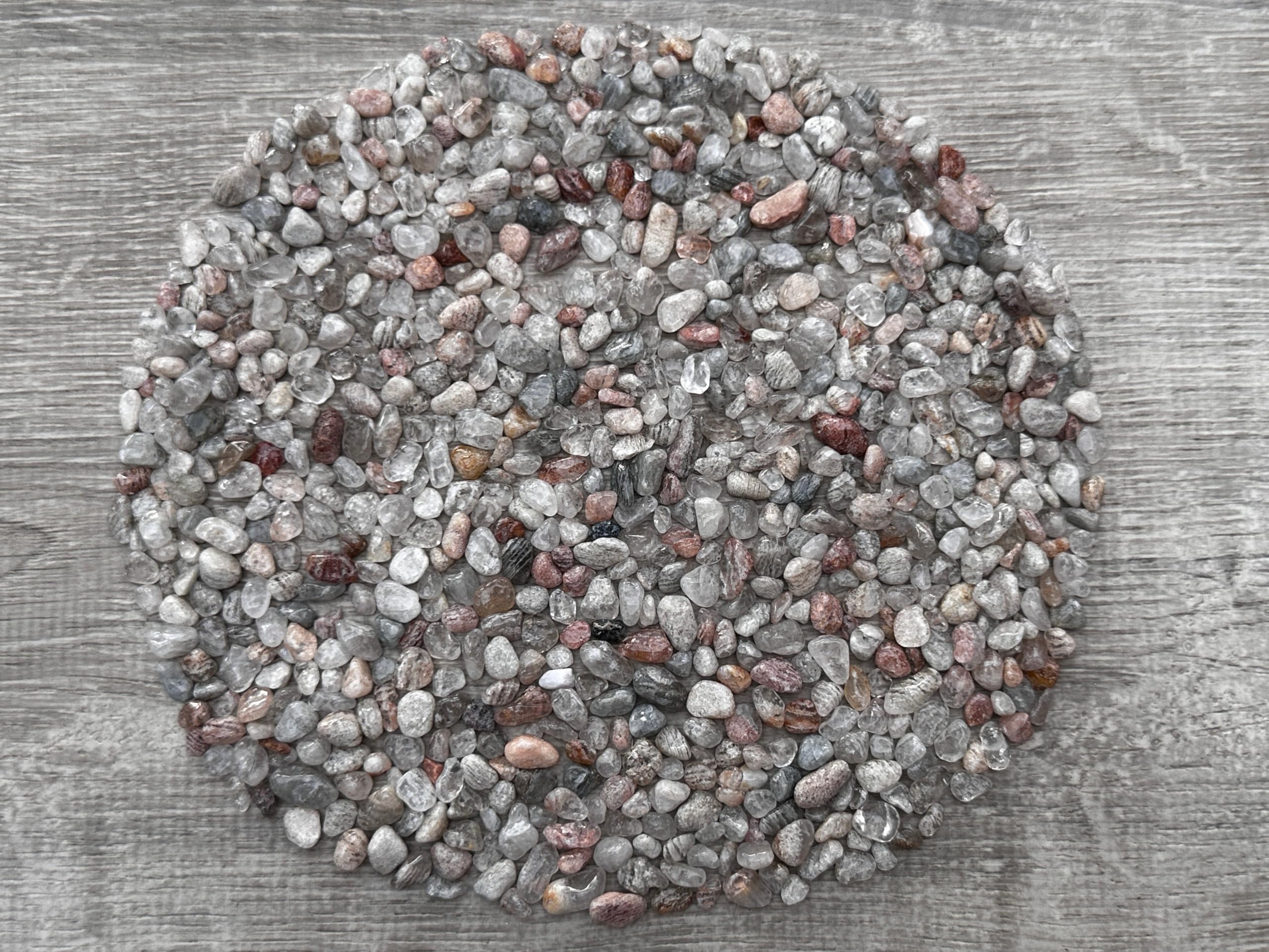 GAF TREASURES 2 oz Lot ThousandLayers Natural Semi Tumbled Gemstone Chips, Crushed Mini Crystals, Undrilled Crystal Chips (Thousand Layers)