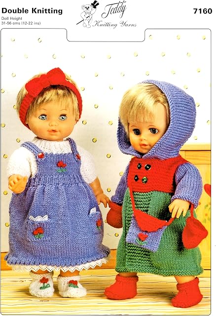 Teddy DK Knitting Pattern Baby/Doll Outfit - 7160