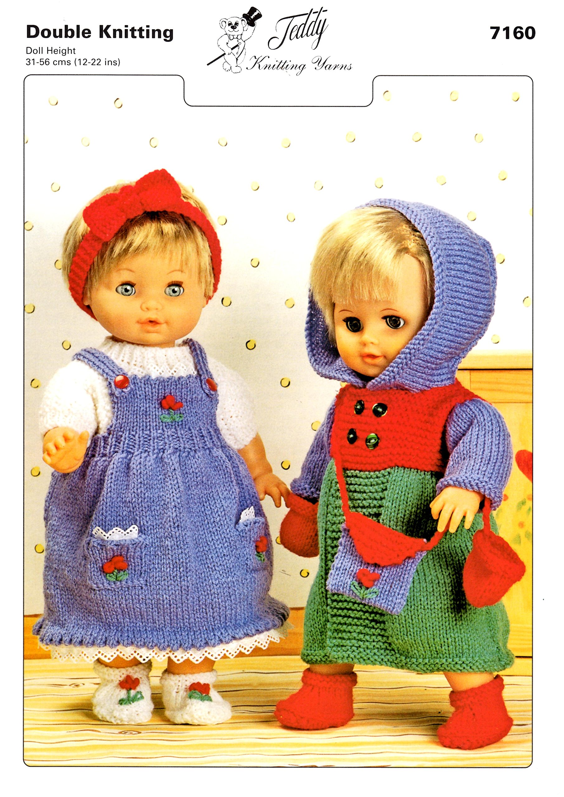 Doll Knitting Patterns Uk Dolls Clothes PDF Knitting Pattern : 12 - 22 Inch  Dolly And Premature Baby Knitting Pattern, image size:1812x2560