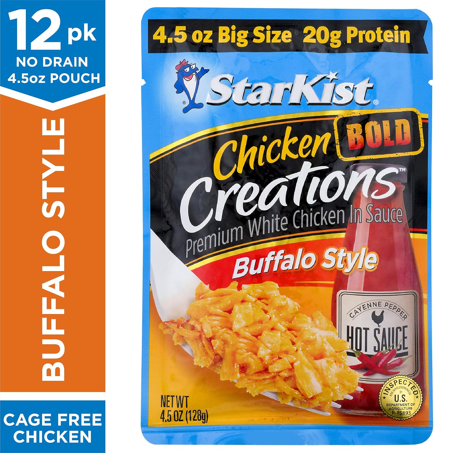 StarKist Chicken Creations Bold Buffalo Style, 4.5 Oz, Pack of 12