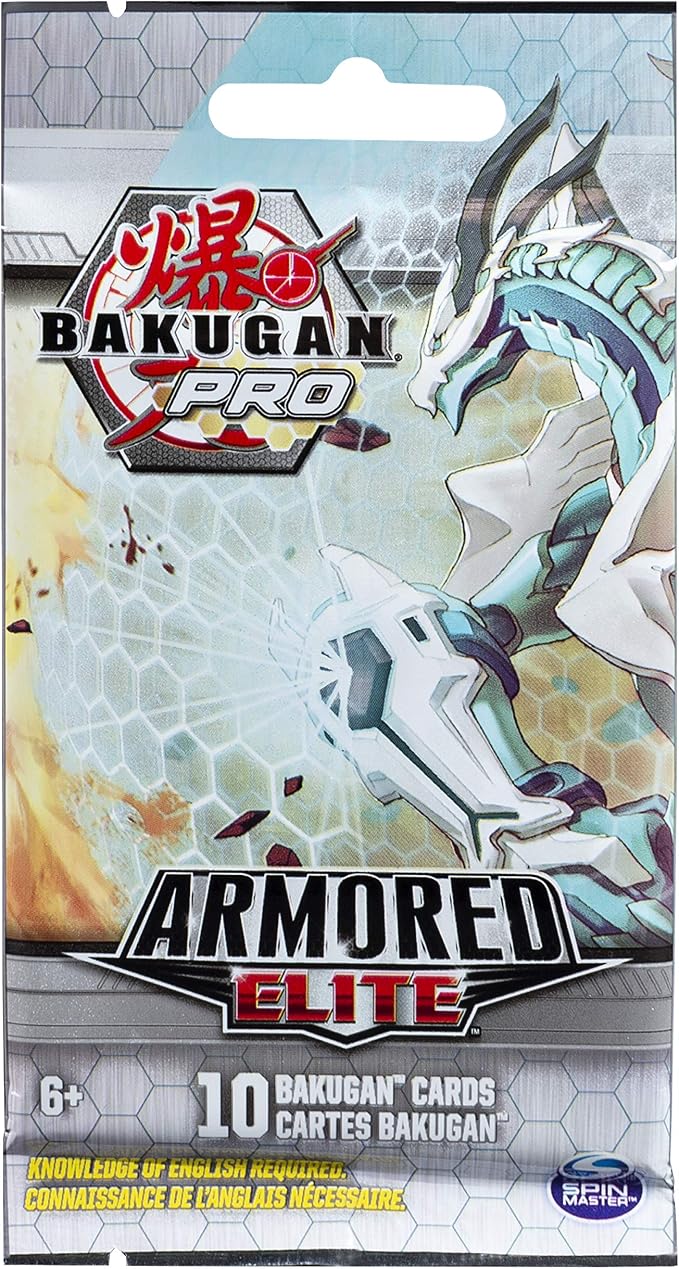 Bakugan Pro Armored Elite Booster Pack con 10 cartas miniatura 7