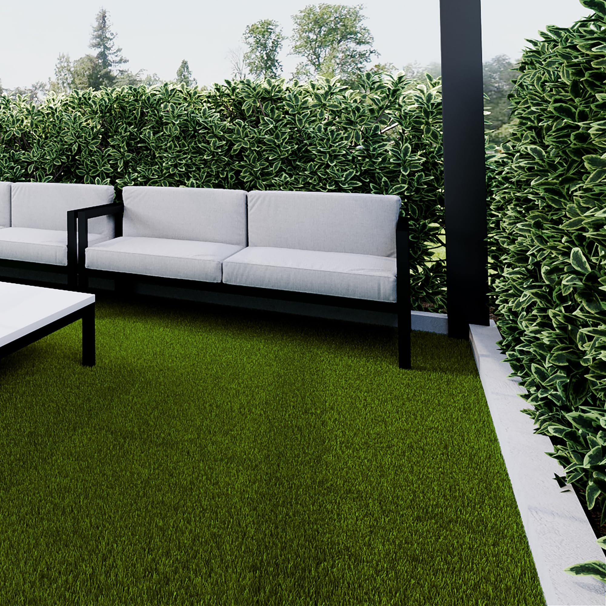 TENAX Derby 1,00x4 m Verde, Prato Sintetico 17 mm per Giardini, Terrazze, Balconi, Erba Artificiale per Piccoli Spazi Esterni e Aiuole
