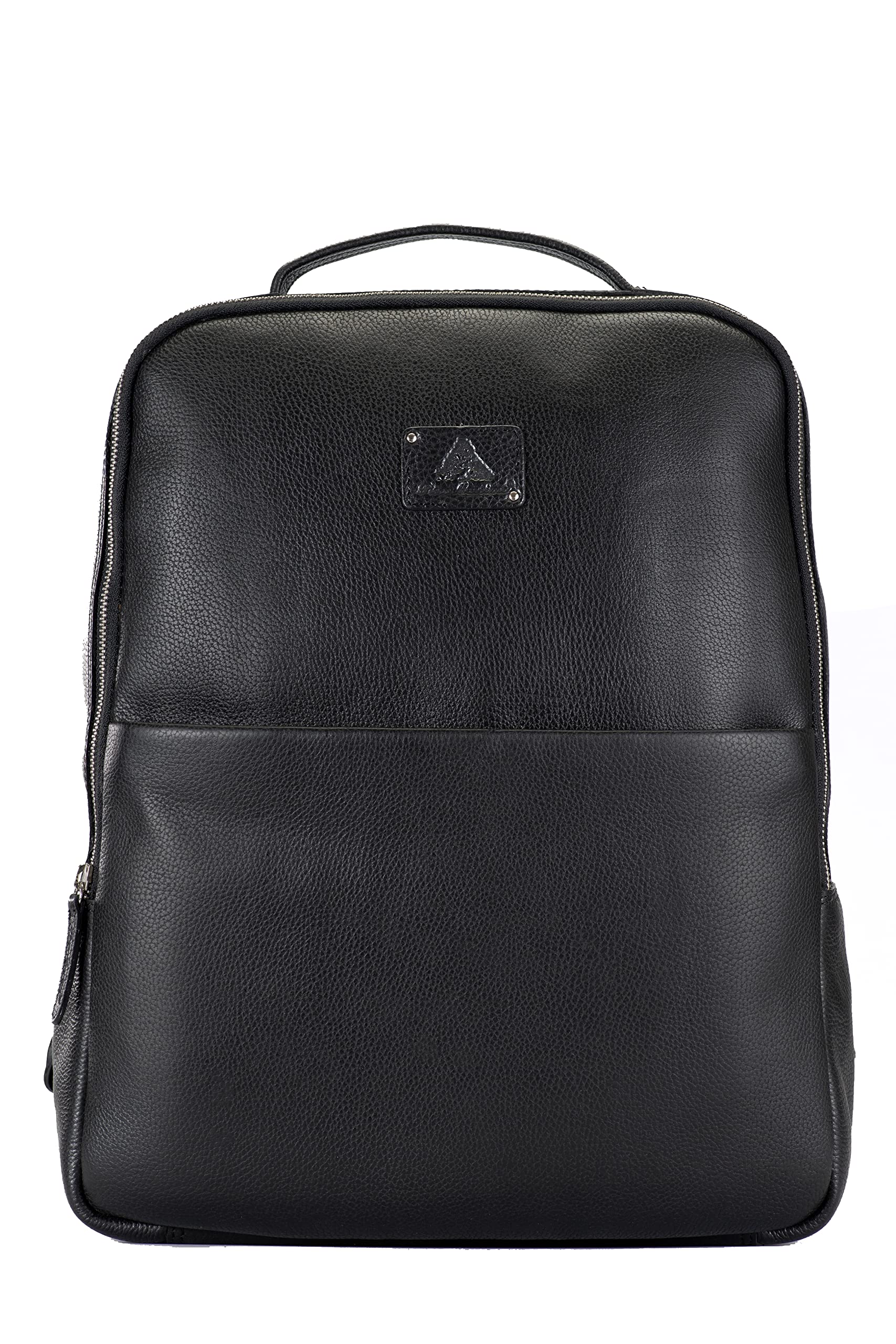 PICCO MASSIMO Premium Leather Work/Casual Laptop Backpacks | Zipped Compartments | Padded Back Panel | Multiple Pocket Sleeves | Multifunctional Utility | Convenient for Daily Use (BLACK) (B0BJ2FB23G) Amazon Price History, Amazon Price Tracker