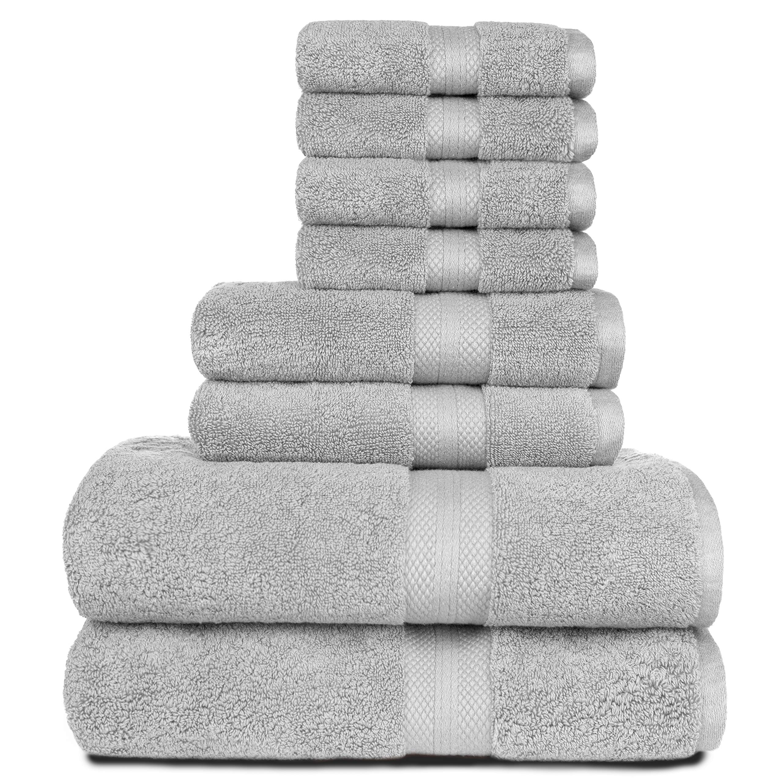 ADI Sarajane 800 GSM Benzoyl Peroxide Friendly Bath Towel Set, 8 Piece 8 Piece 1533T7K936