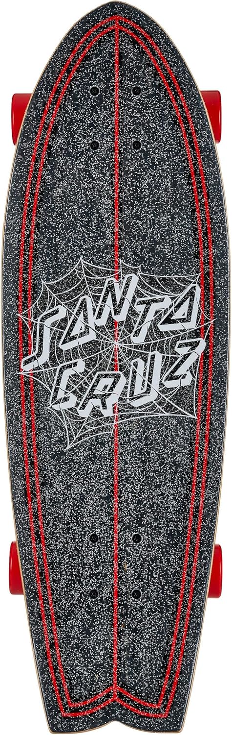 SANTA CRUZ Tangled Web 8.81in x 27.69in Shark Skateboard Cruzer
