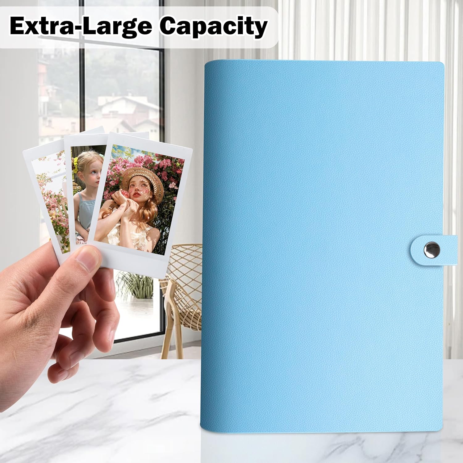 Veicevol 432-Pocket Album for Instax Mini & Polaroid 2x3 inch Photos, Blue image 5