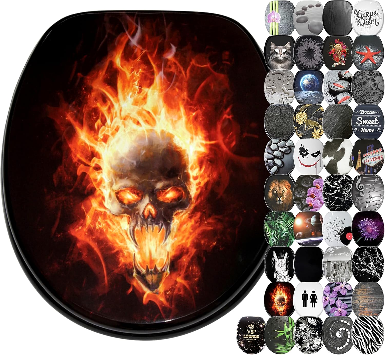 Sanilo Soft Close Toilet Seat, Wide Choice of Black Toilet Seats