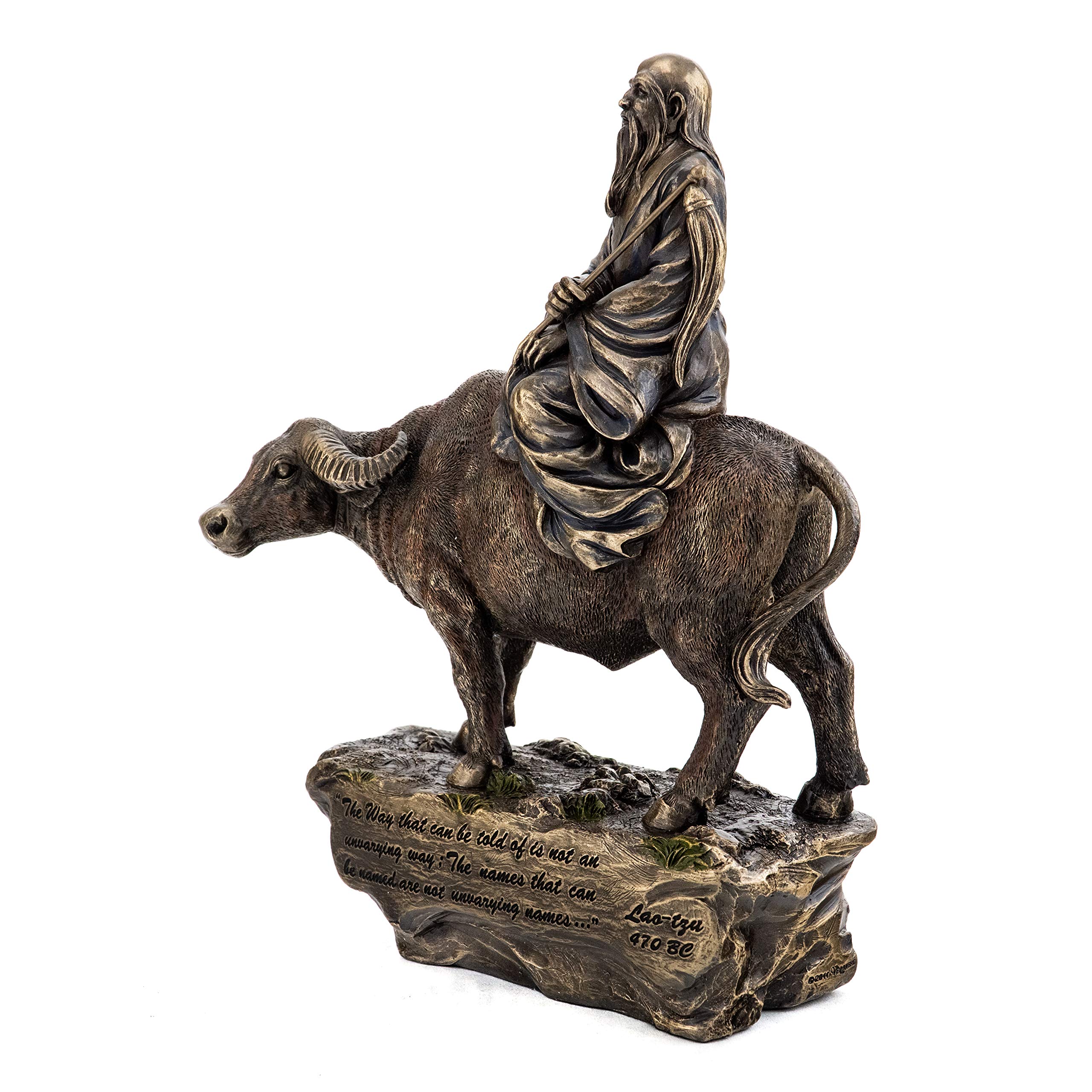 Top Collection Laozi Statue - Chinese Philosopher and Author Taishang Laojun One of the Three Pure Ones Sculpture in Cold Cast Bronze-10-Inch Lao Tzu Figurine product thumbnail 3