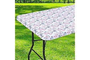 smiry Rectangle Pink Picnic Tablecloth