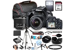 Cannon EOS 4000D / Rebel T100 DSLR Camera Bundle with Lenses & Accessories
