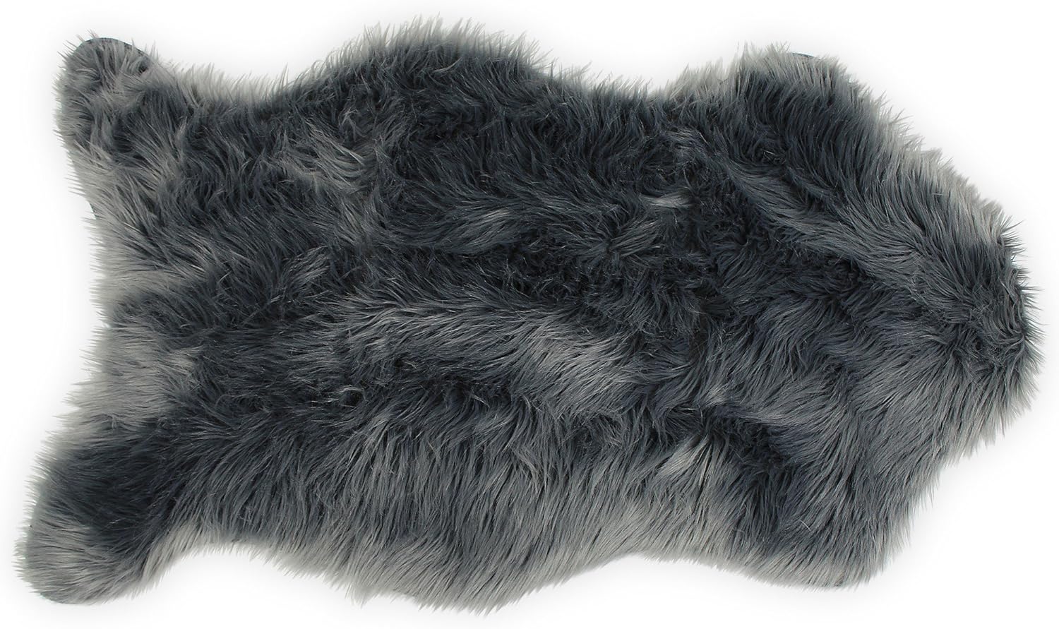 Nouvelle Legende Faux Fur Sheepskin Rug Single, Soft, Plush, Premium High-Pile Accent Rug for Bedrooms, Hallways & Living Spaces, Warm & Cozy, Faux Leather Backing, Easy Care, 23" x 40", Brown