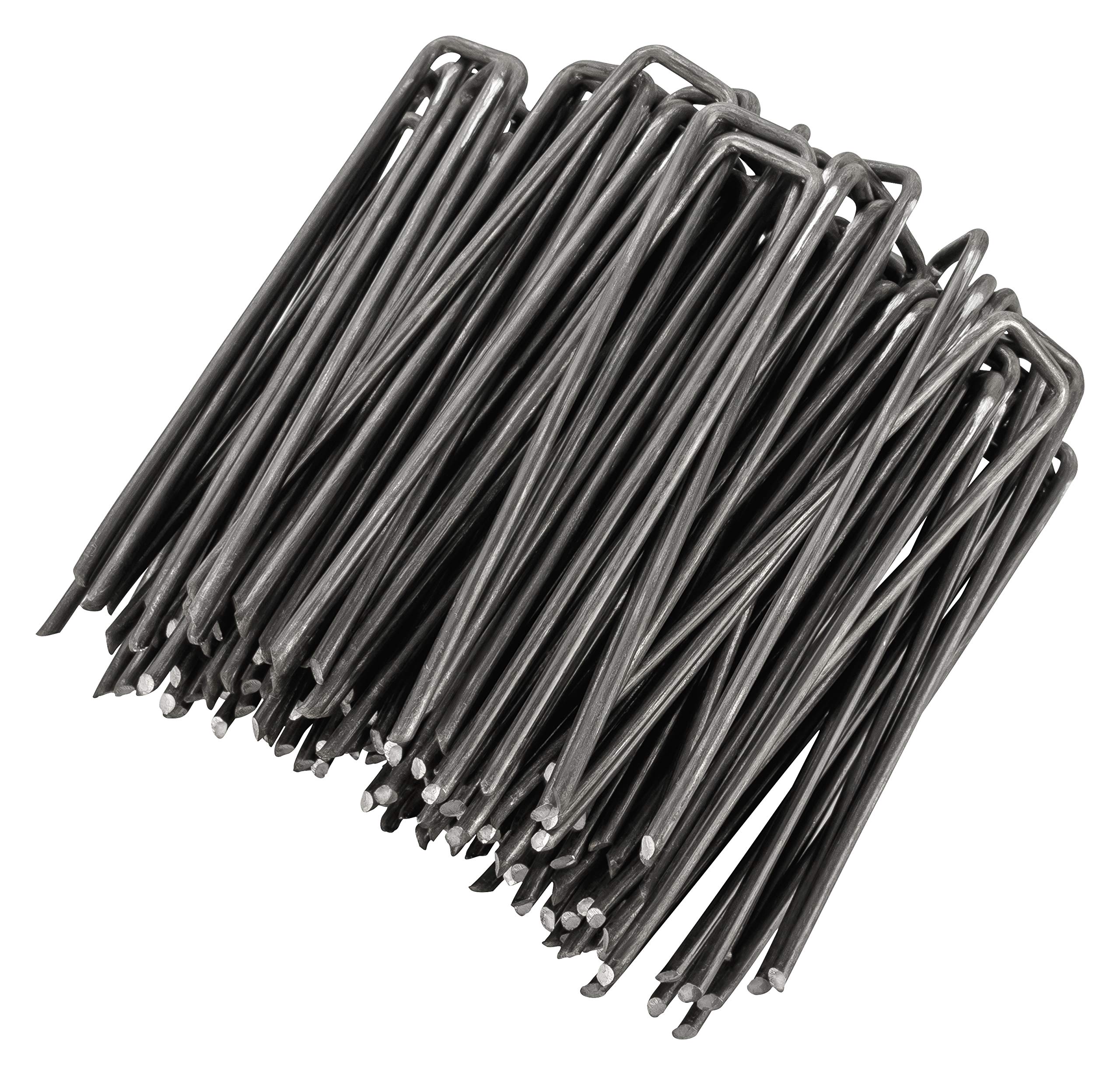GardenMate 100Pack 4'' 11 Gauge HeavyDuty UShaped Garden Securing