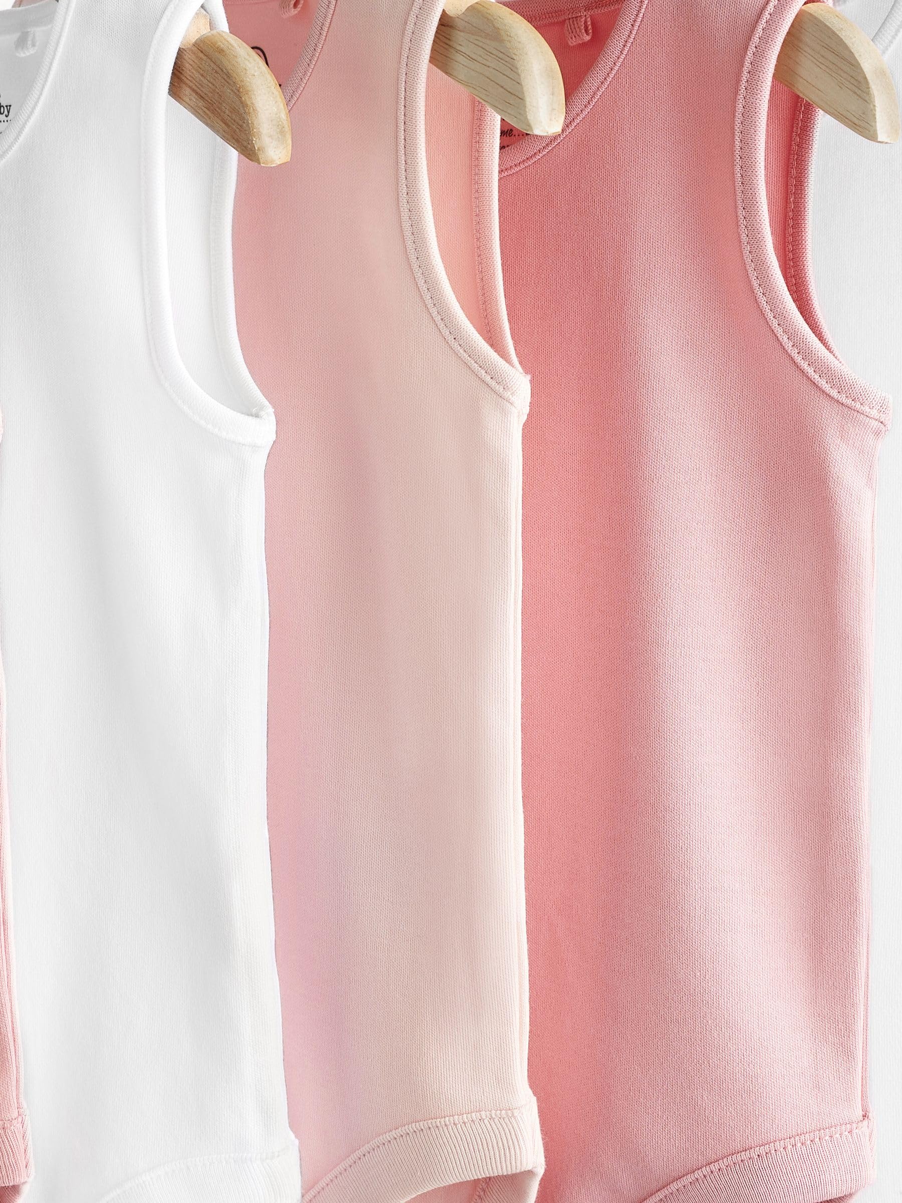 NEXT Bambina Confezione da 7 body a canotta per neonati in 100% cotone