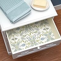Vista 104 de Con-Tact Brand Grip Prints Shelf Liner, Non-Adhesive Durable Liners, Slip-Resistant Drawer and Cabinet Covering, 18" x 4', Dottie Grey, Pack of 1