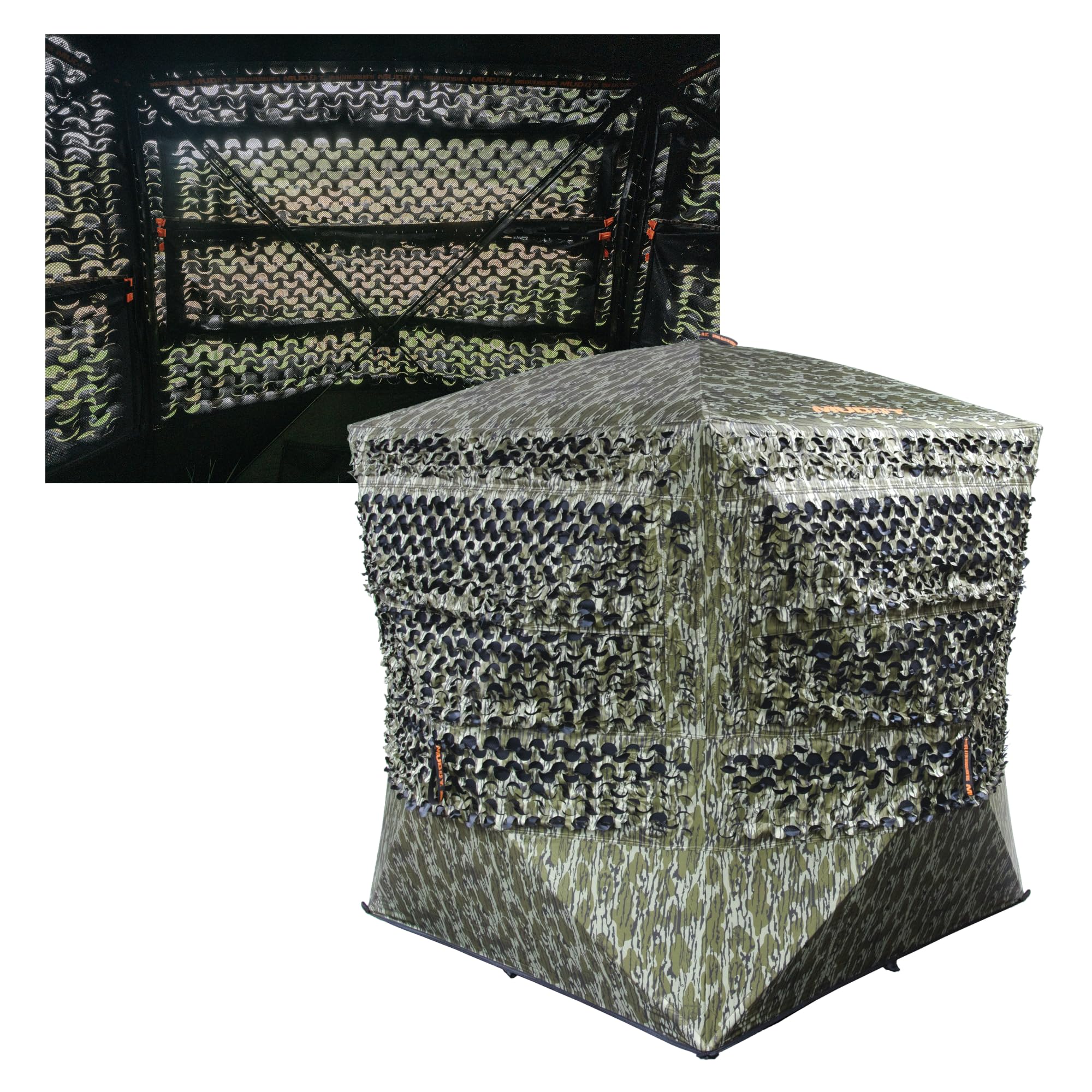 Muddy Outdoors Carnage DIE Cut / 58"X58" Footprint / 75" Shooting Width / 69" Tall / 17.2 LBS/VC Grey