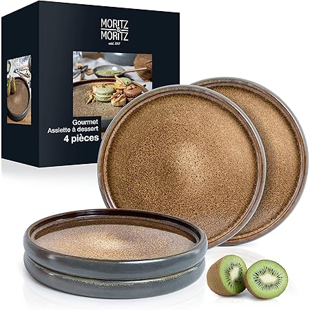 Moritz & Moritz SOLID Lot De 4 Tasses à Expresso, En Faïence, 70