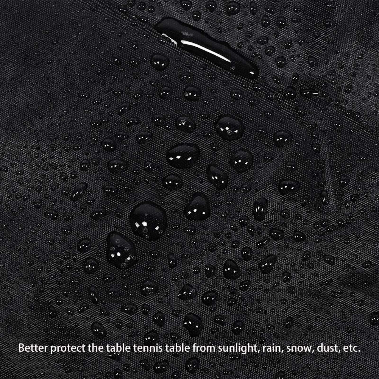 Cubierta de Mesa de Tenis Impermeable 280x153x73cm Negro