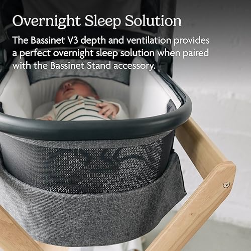 Miniatura 4 de UPPAbaby Moisés V3  Compatible con Vista, Cruz, Ridge Strollers  Solución para dormir durante la noche  Colchón, sábana y protector contra insectos