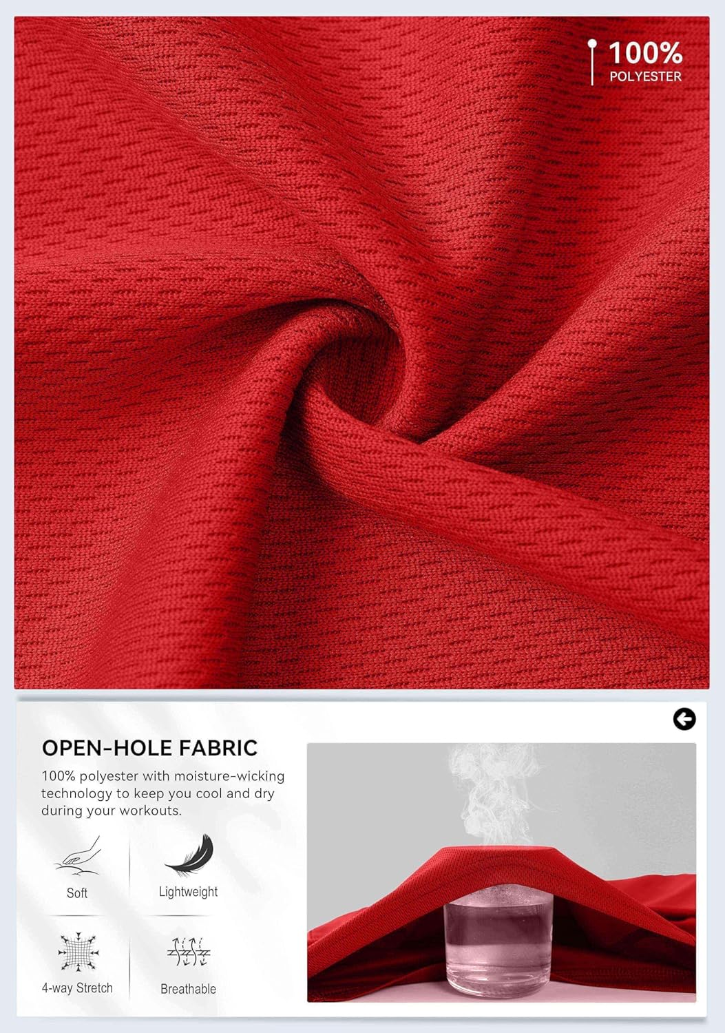 G Gradual Men's Sweatpants with Zipper Pockets Lightweight Mesh Athletic Pants for Men Open Bottom Workout Gym Running - Image 3